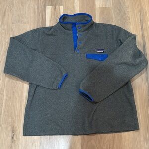 Gray Patagonia Synchilla Quarter Zip